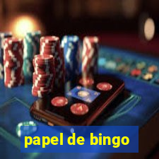 papel de bingo