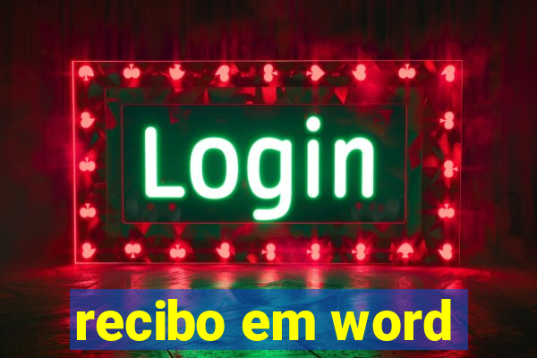 recibo em word