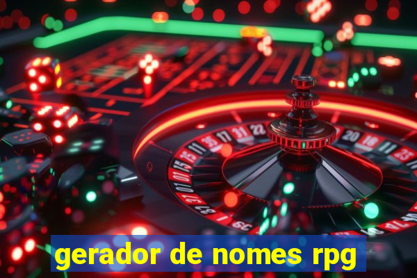 gerador de nomes rpg